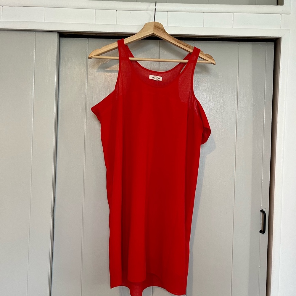 Silence + Noise Vibrant Red Sleeveless Top